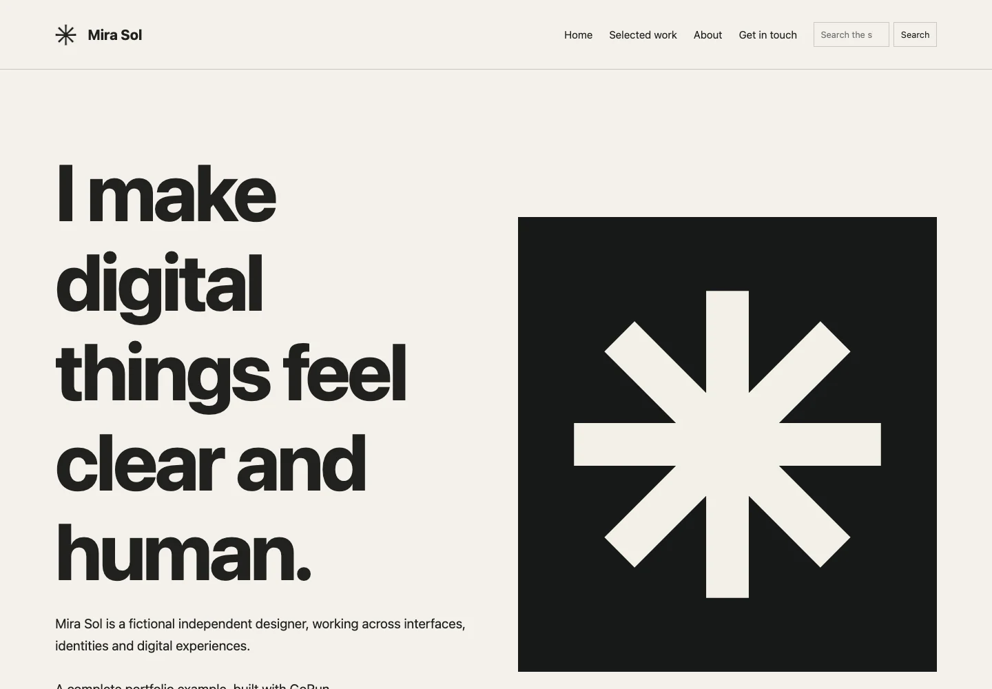 A starter design preview, not a customer website